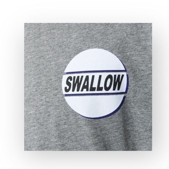 new McQ • Alexander McQueen ★ Swallow Graphic Tee T Shirt ★ Heather Grey ★ Large - Picture 8 of 16
